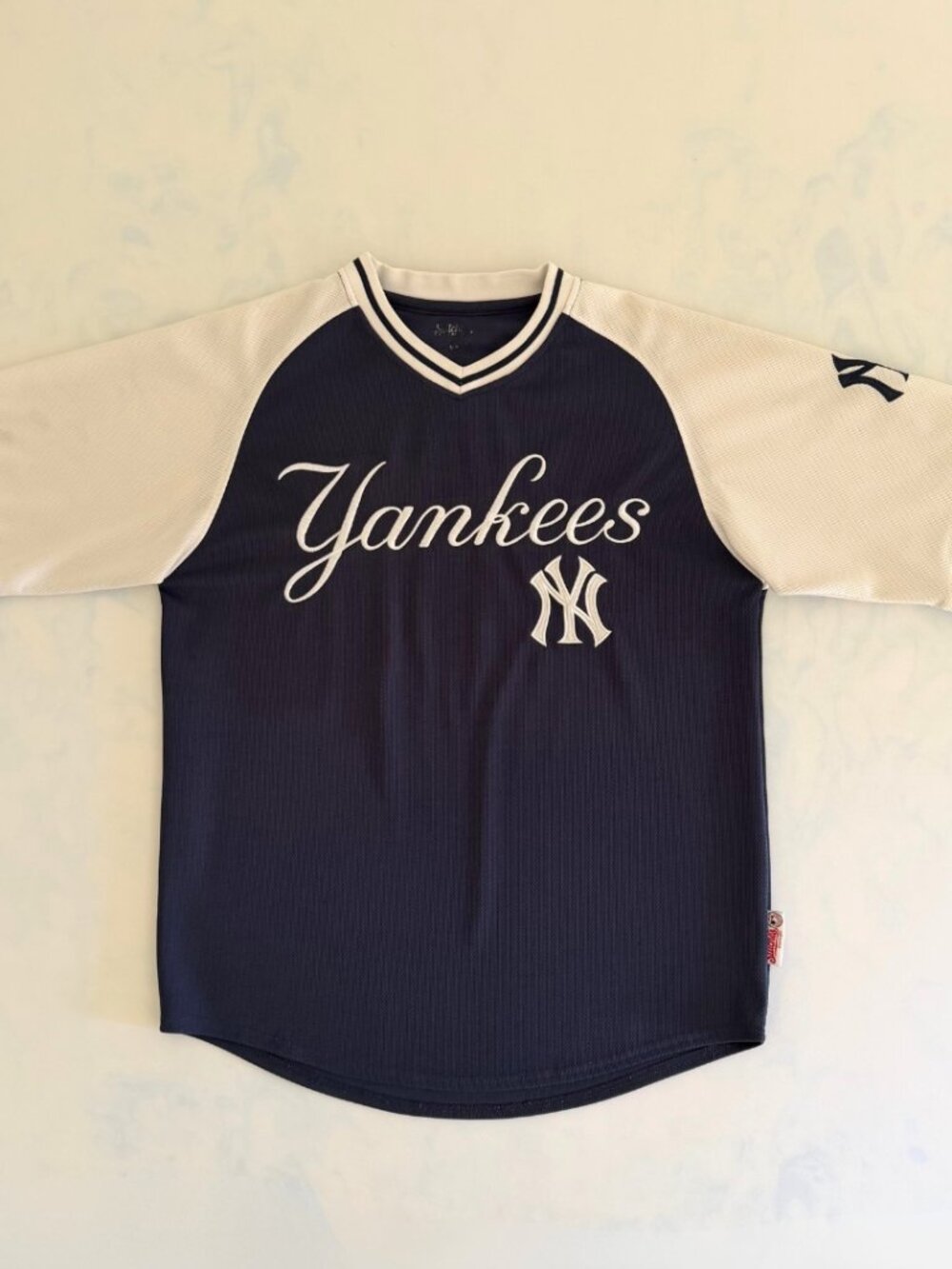 Stitches 2010's New York Yankees Cap Sleeve Jersey Training Tee
